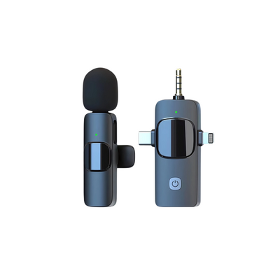 3 in 1 Wireless Lavalier Microphone