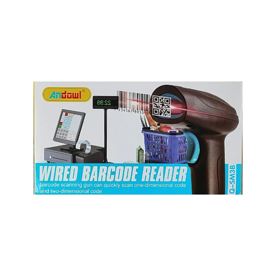 Andowl USB Wired Barcode Reader