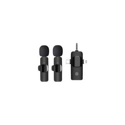 3 in 1 Duel Wireless Lavalier Microphone