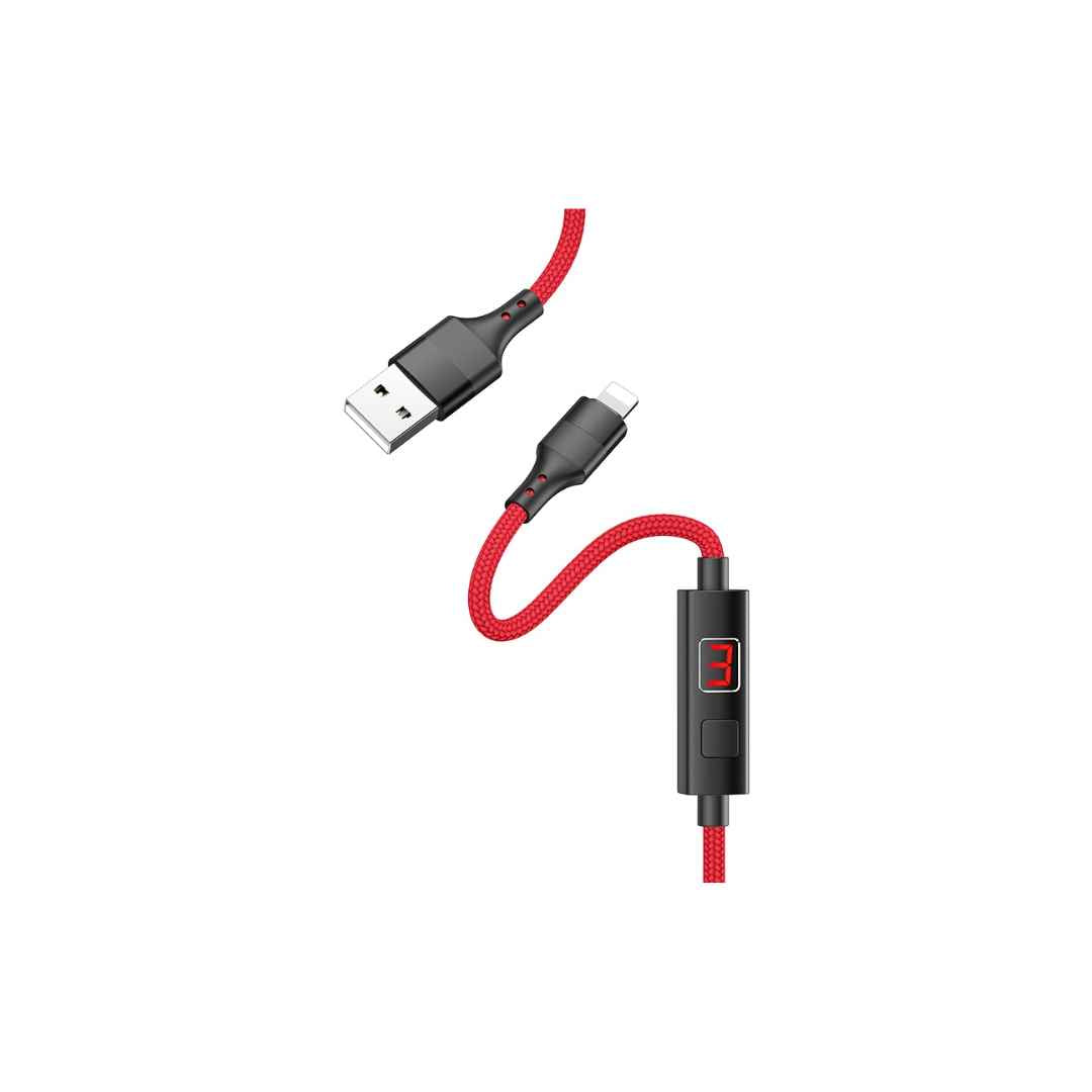 Fast charging lightning cable with LED indicator