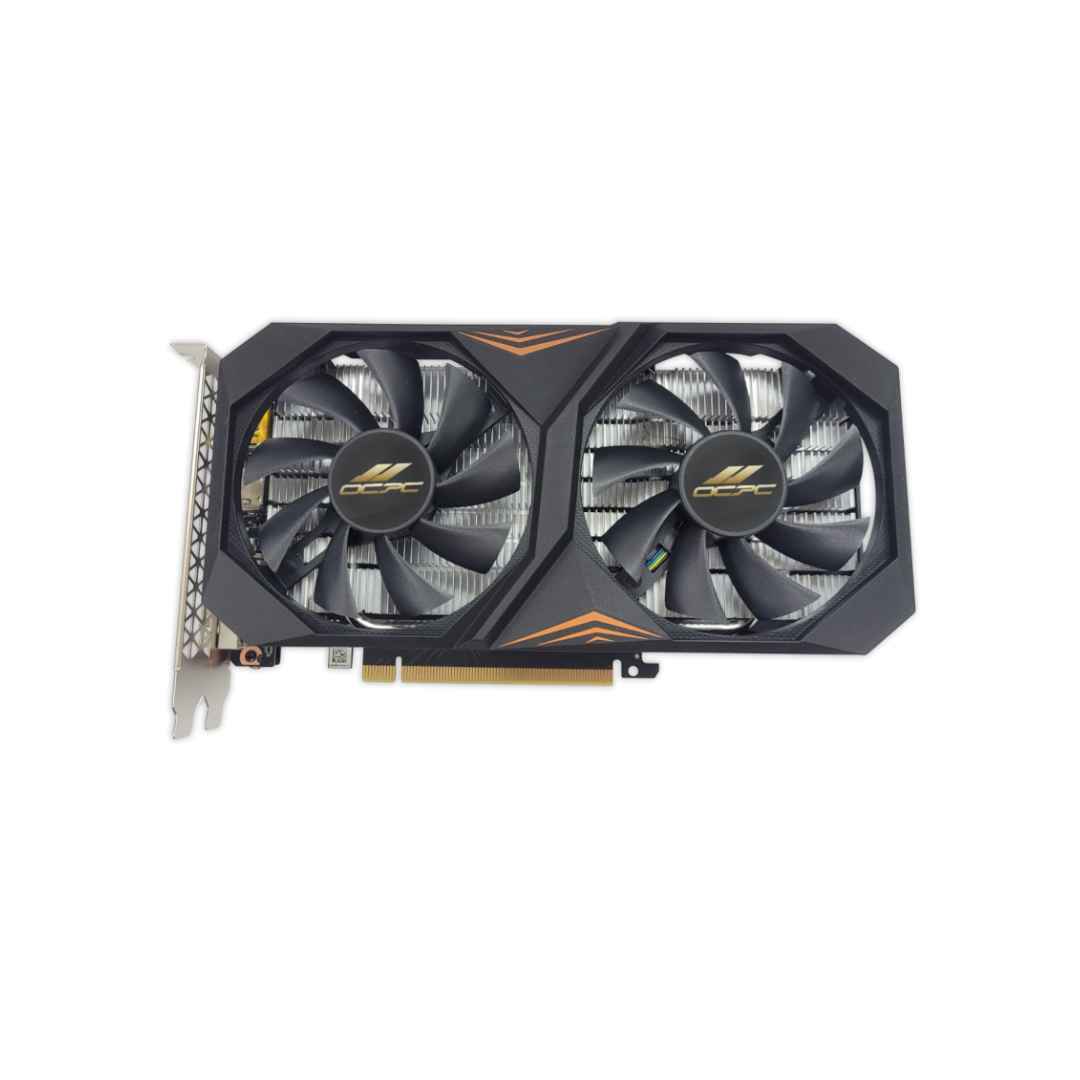 OCPC RTX 3050 8GB graphics card placed on a white background 