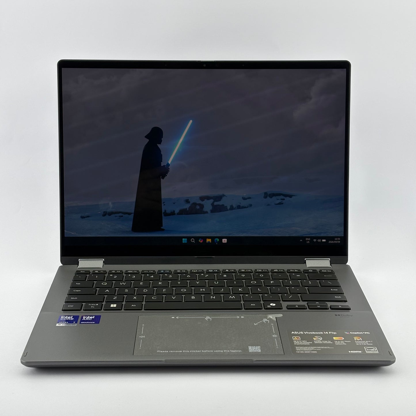 Asus Vivobook 14 Flip Intel Core Ultra 7 256V 16GB RAM 512GB SSD Win 11 Home OLED Touch Screen Laptop