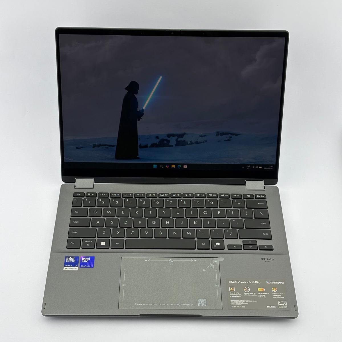 Asus Vivobook 14 Flip Intel Core Ultra 7 256V 16GB RAM 512GB SSD Win 11 Home OLED Touch Screen Laptop