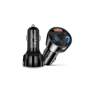 Fast Car Charging Adapter 55W With 2 USB + Type C Port-LED Indicator-NG-181
